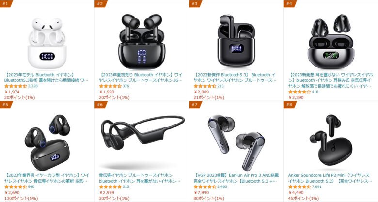 bakb【2023年モデル Bluetooth イヤホン】の購入感想。あくまでも外出 